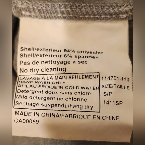 Sportchief Cyril men's small grey outdoors vented long-sleeved button-down shirt - Picture 8 of 8